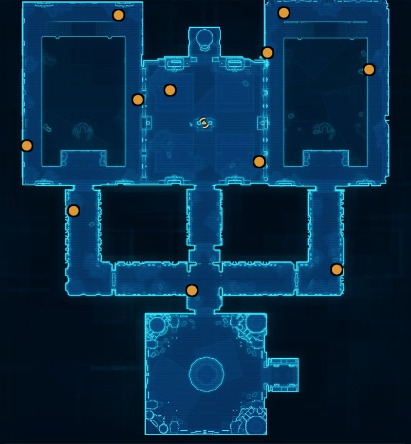 Holding Cells Map - Supply Drop Locations