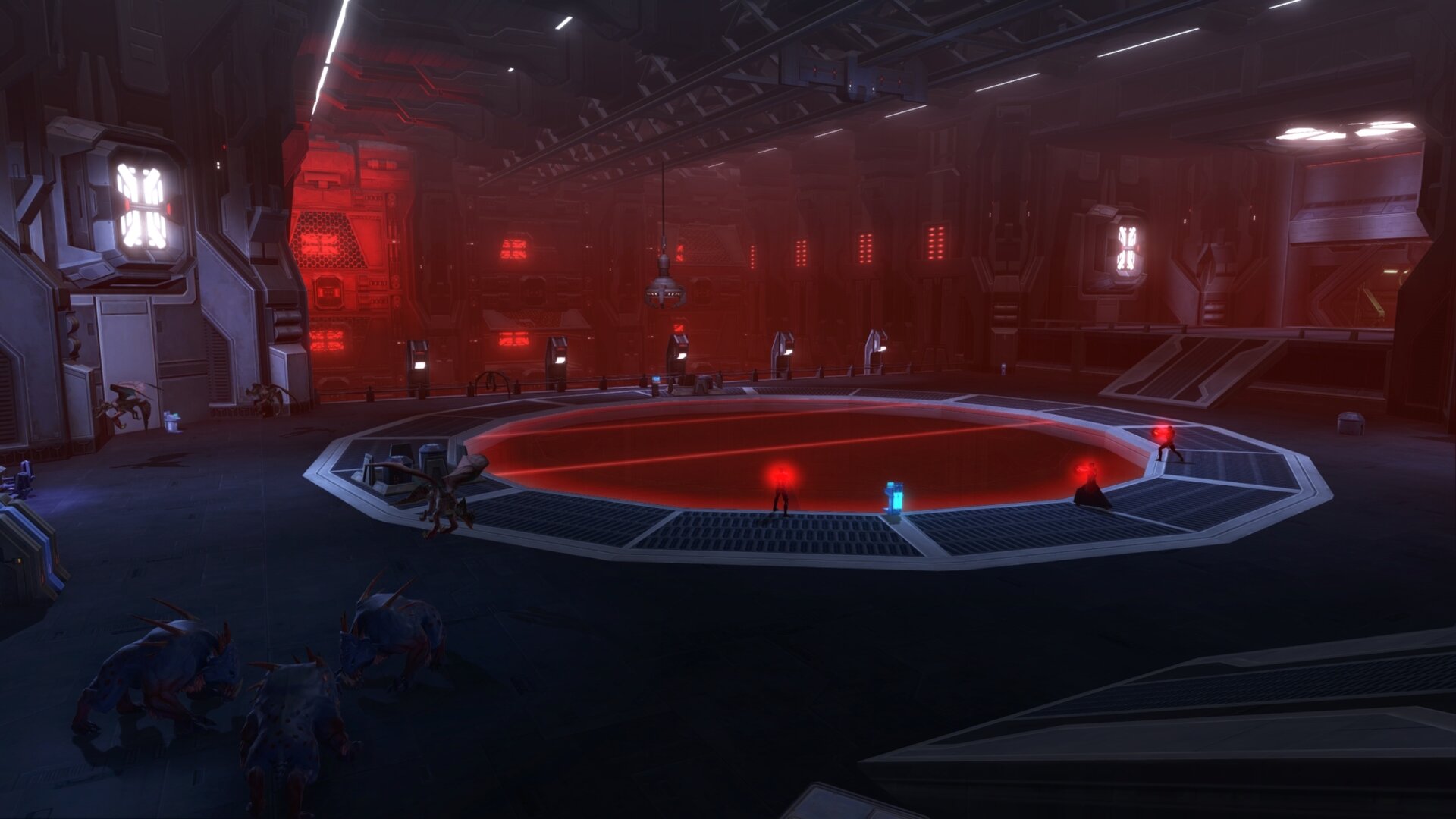 Clear out this area before overriding the last containment console.