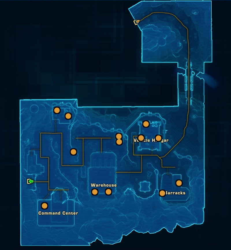 SWTOR Taral V Flashpoint Guide - Imperial Base - Security Terminal Locations