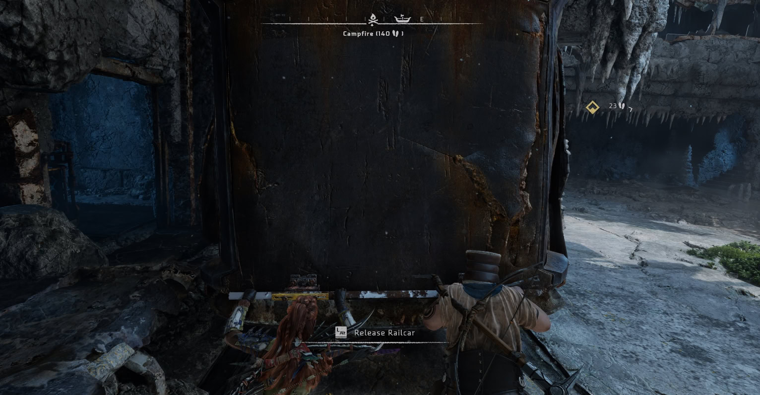 Step 8 Push the railcar with Gildun