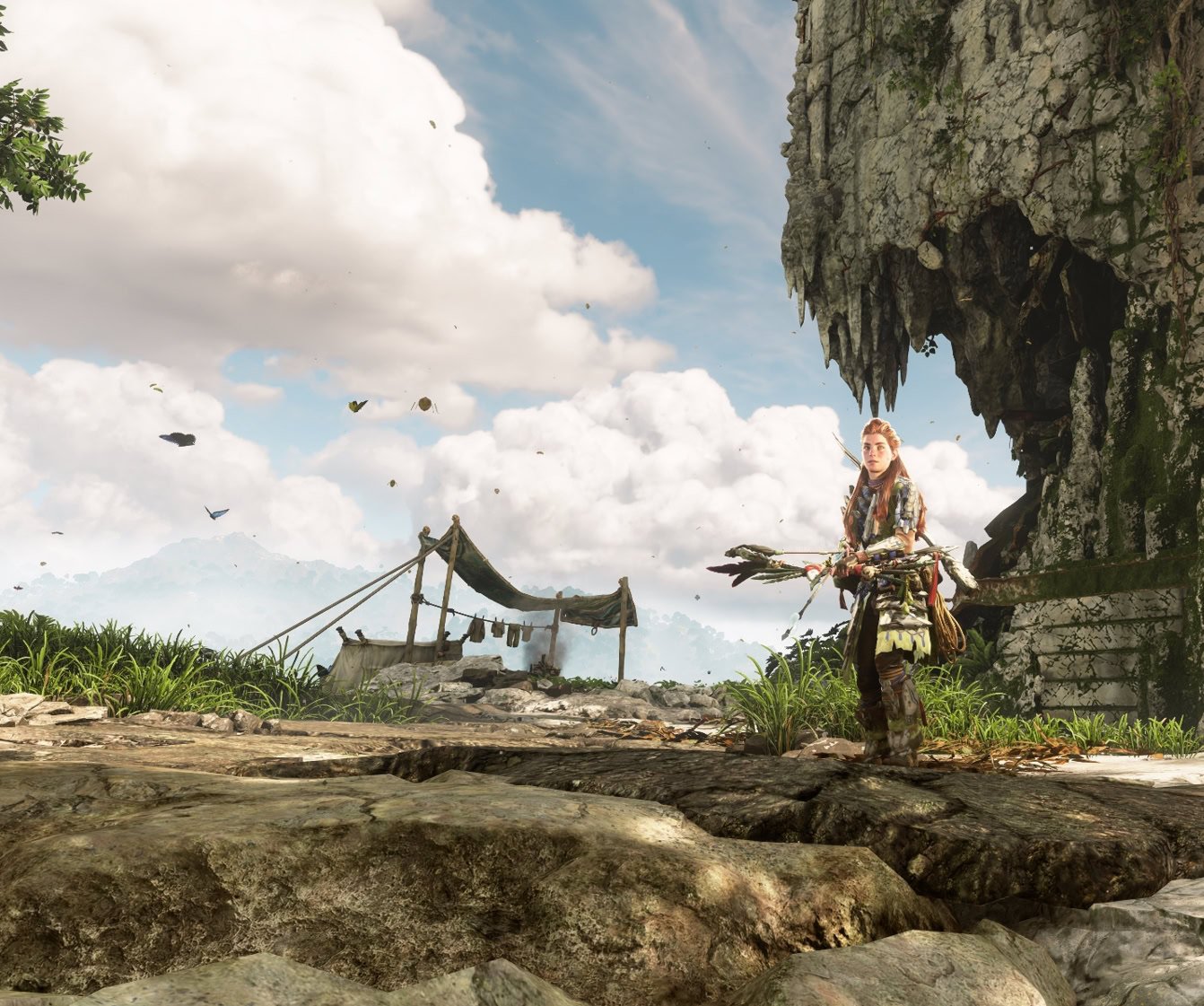 The Oseram Camp near the relic ruins