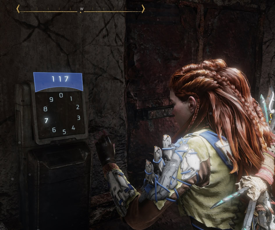 Type the password to unlock the door