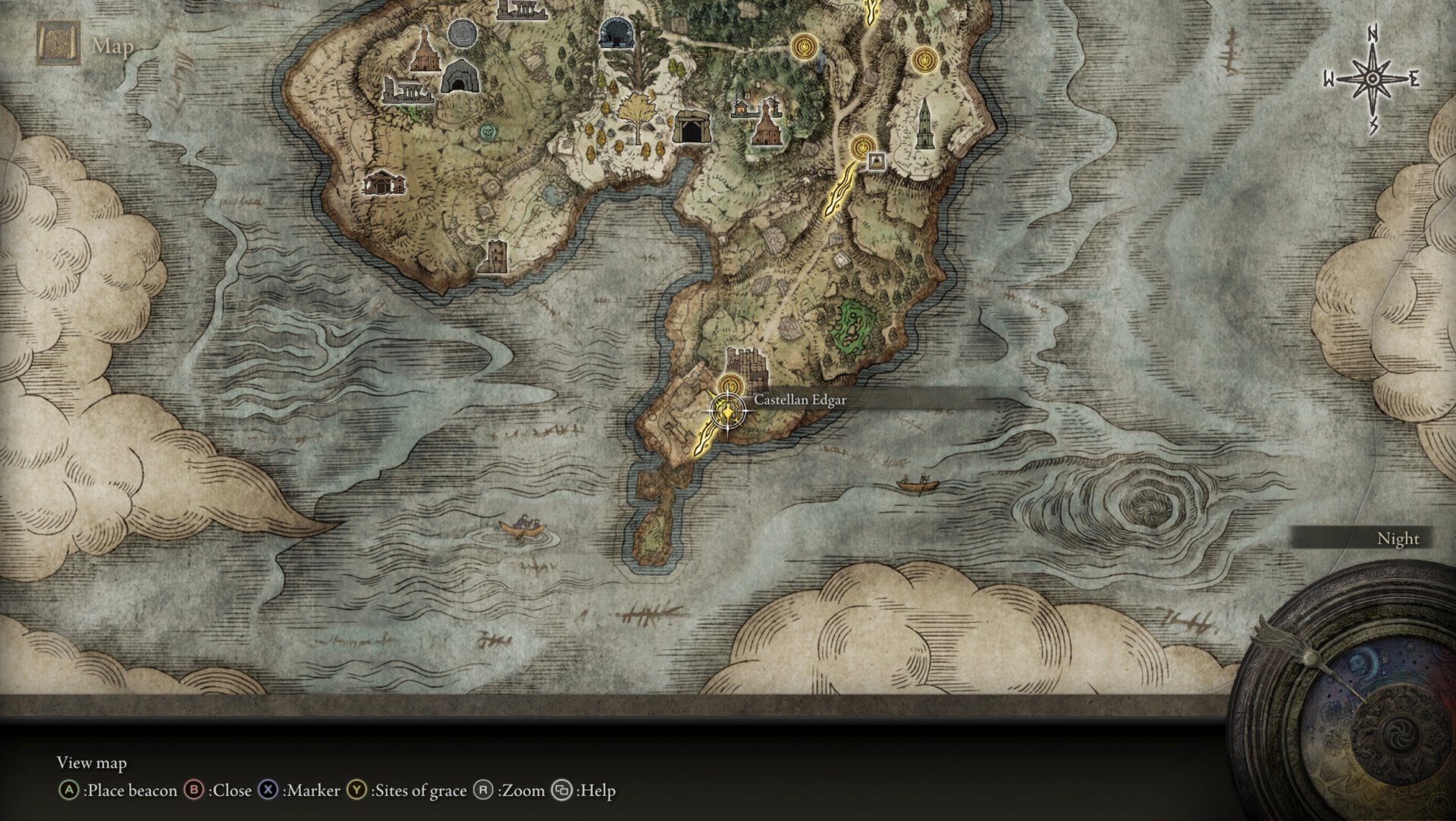 Delivering letter to Edgar map