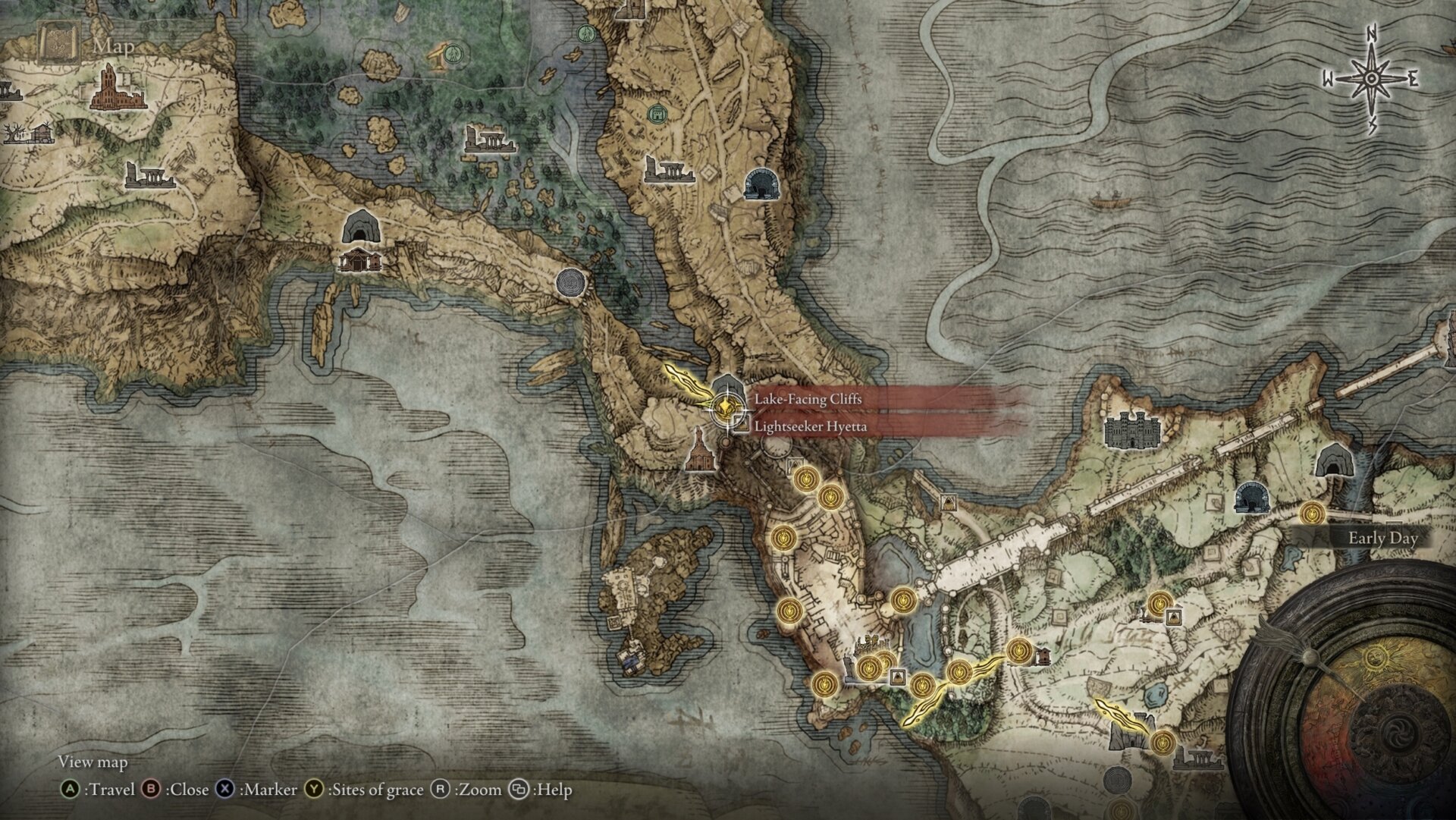 Hyetta's Feeding Grounds - Location 1: Behind Stormveil Castle map