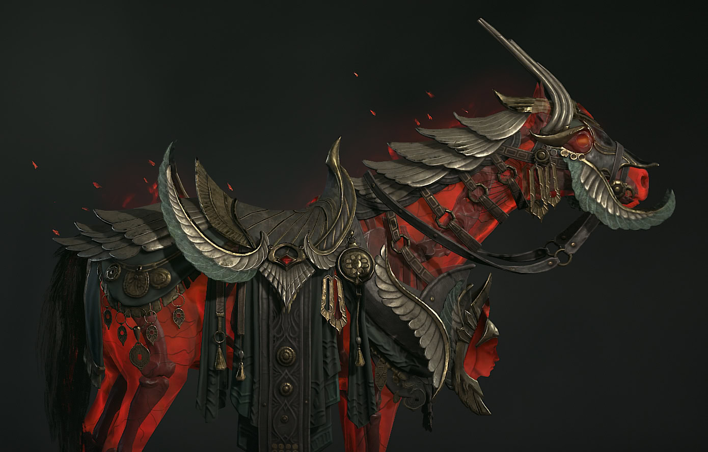 Diablo 4 - Season 4 Demigod Plating Mount Armor