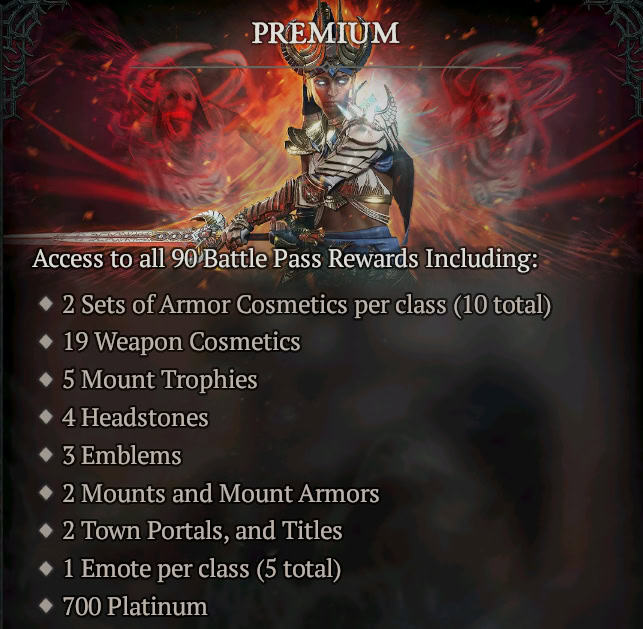 Diablo 4 Battle Pass Premium tier