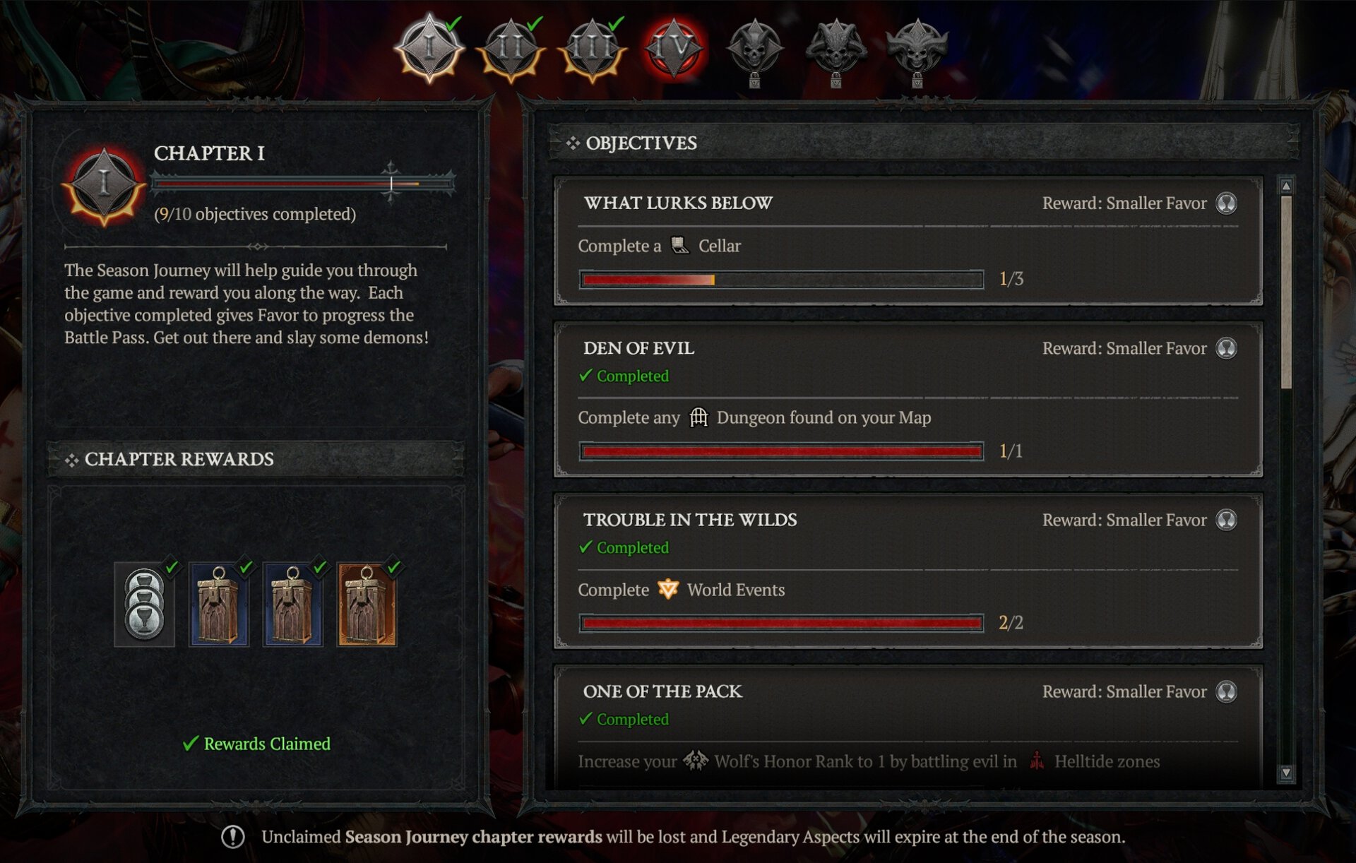 Diablo 4 - Season 4 Season Journey