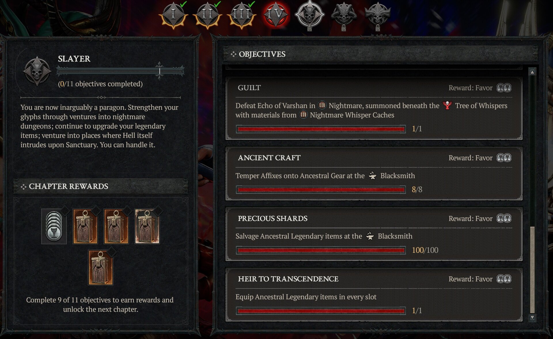 Challenges are tracked without the chapter being active.
