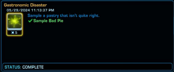 Hidden Achievement Gastronomic Disaster Points