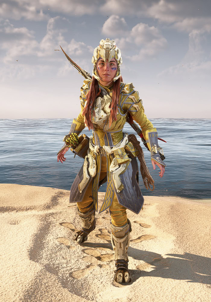 Horizon Forbidden West Outfits Catalog - Carja Behemoth Elite Front