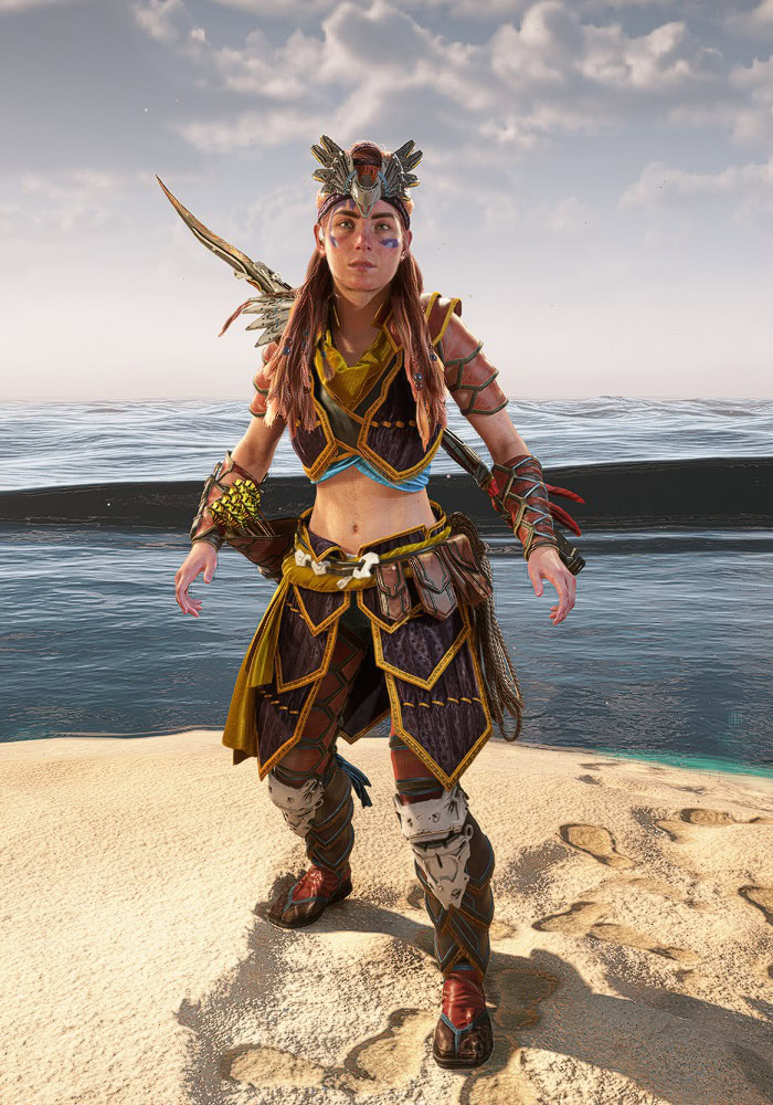 Horizon Forbidden West Outfits Catalog - Carja Blazon Front