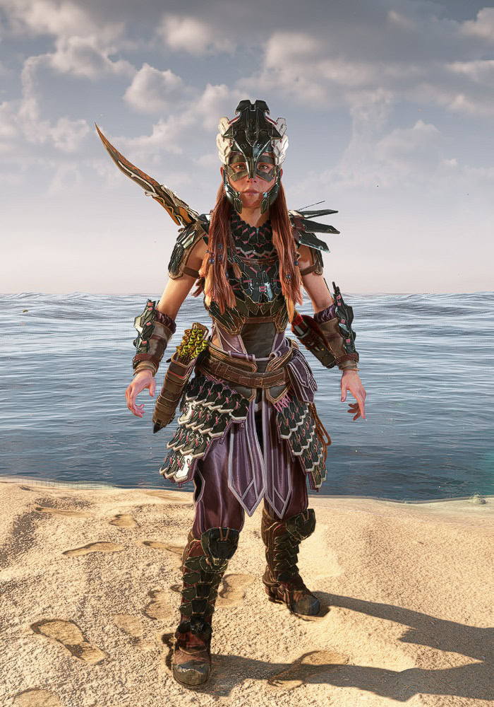 Horizon Forbidden West Outfits Catalog - Carja Shadow Front