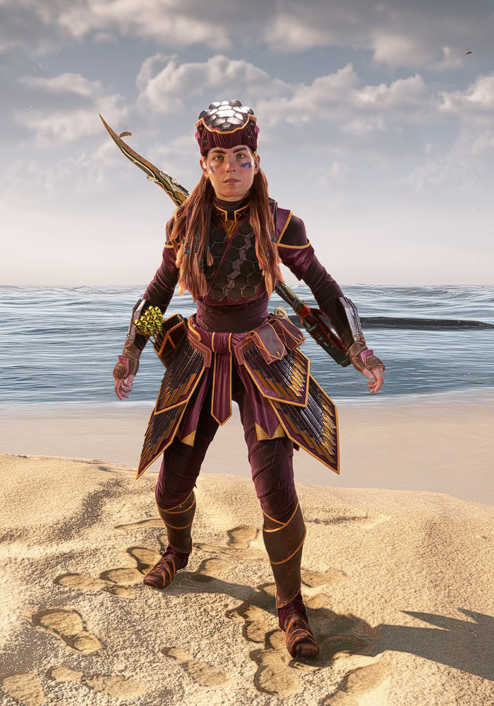 Horizon Forbidden West Outfits Catalog - Carja Stalker Elite Front