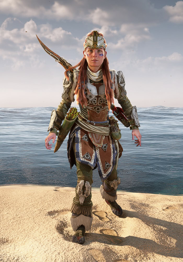 Horizon Forbidden West Outfits Catalog - Nora Champion Front