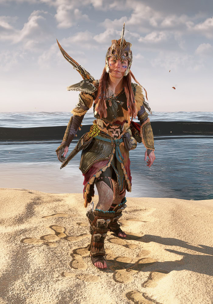 Horizon Forbidden West Outfits Catalog - Tenakth Marauder Front