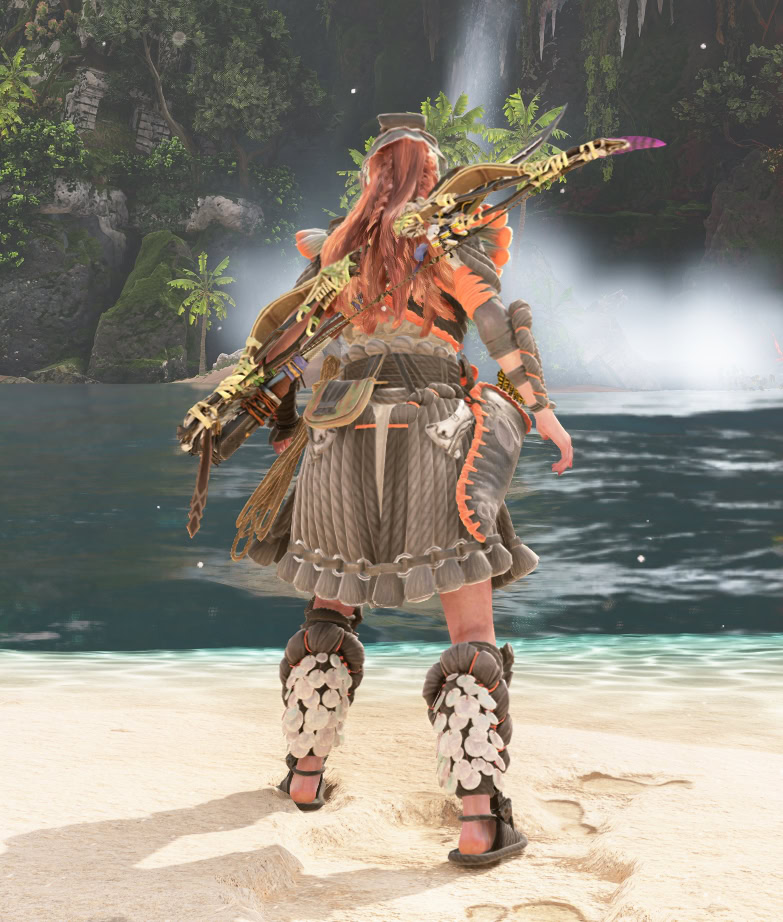 Horizon Forbidden West The Burning Shores DLC Quen Commander Outfit - Бацк