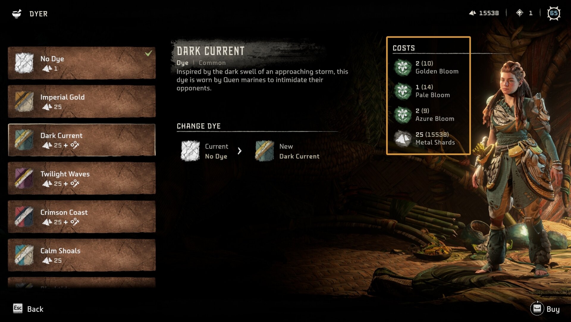How to Dye an Outfit in Horizon Forbidden West