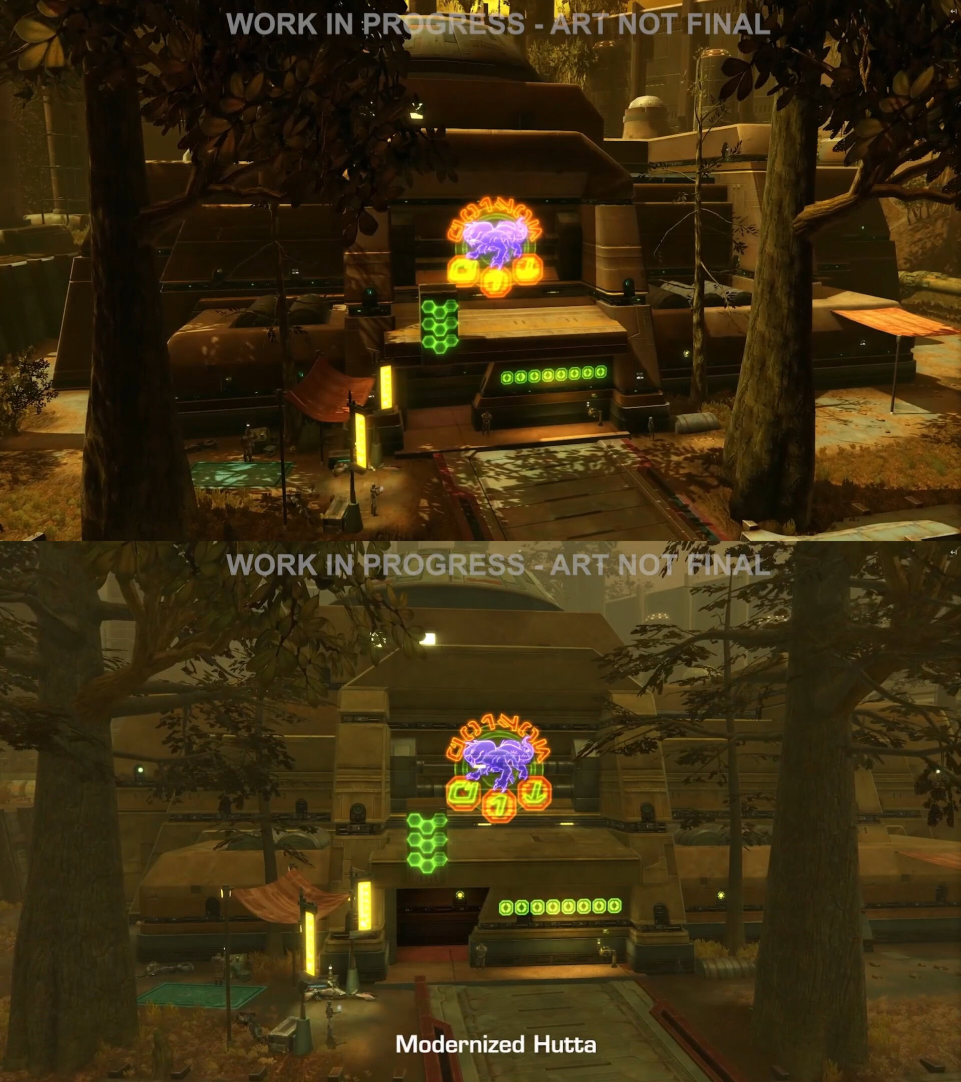 Graphical Improvements and enhancements to Hutta in SWTOR 7.5