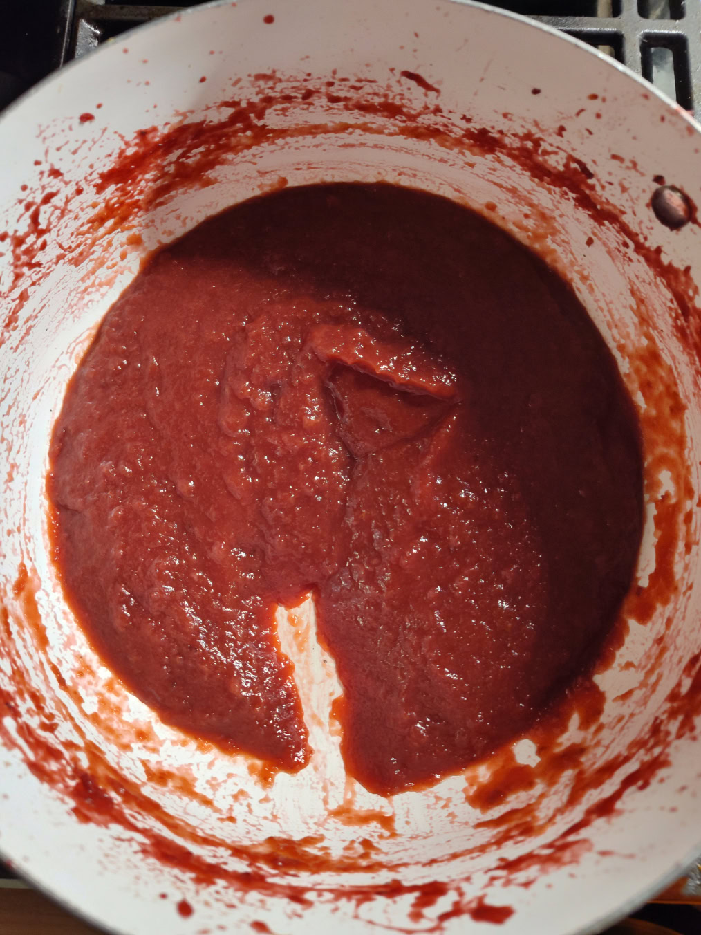 Cooked plum puree