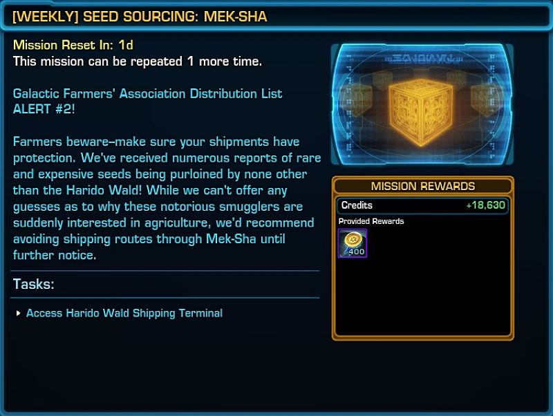 [WEEKLY] Seed Sourcing: Mek-Sha