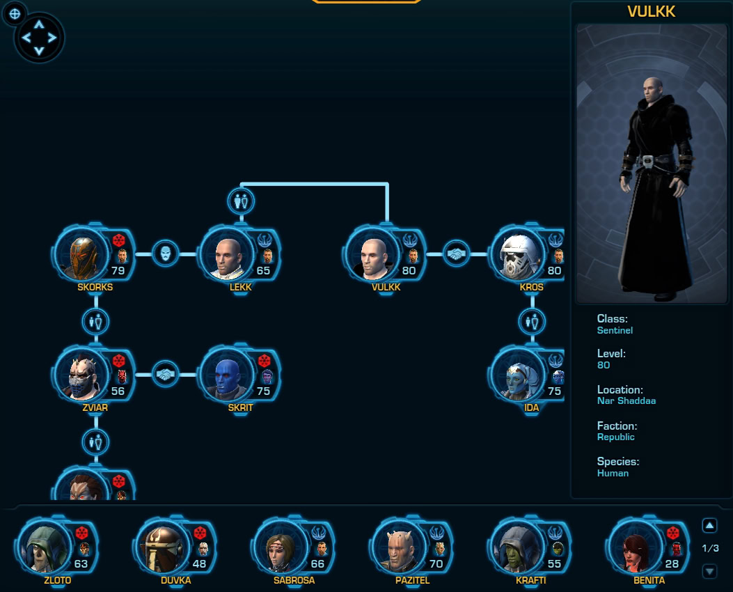 SWTOR Family Tree Legacy Tab - Update 7.5