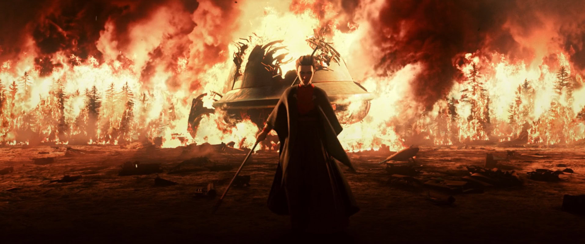 Morgan burns Corvus in Star Wars Tales of the Empire series