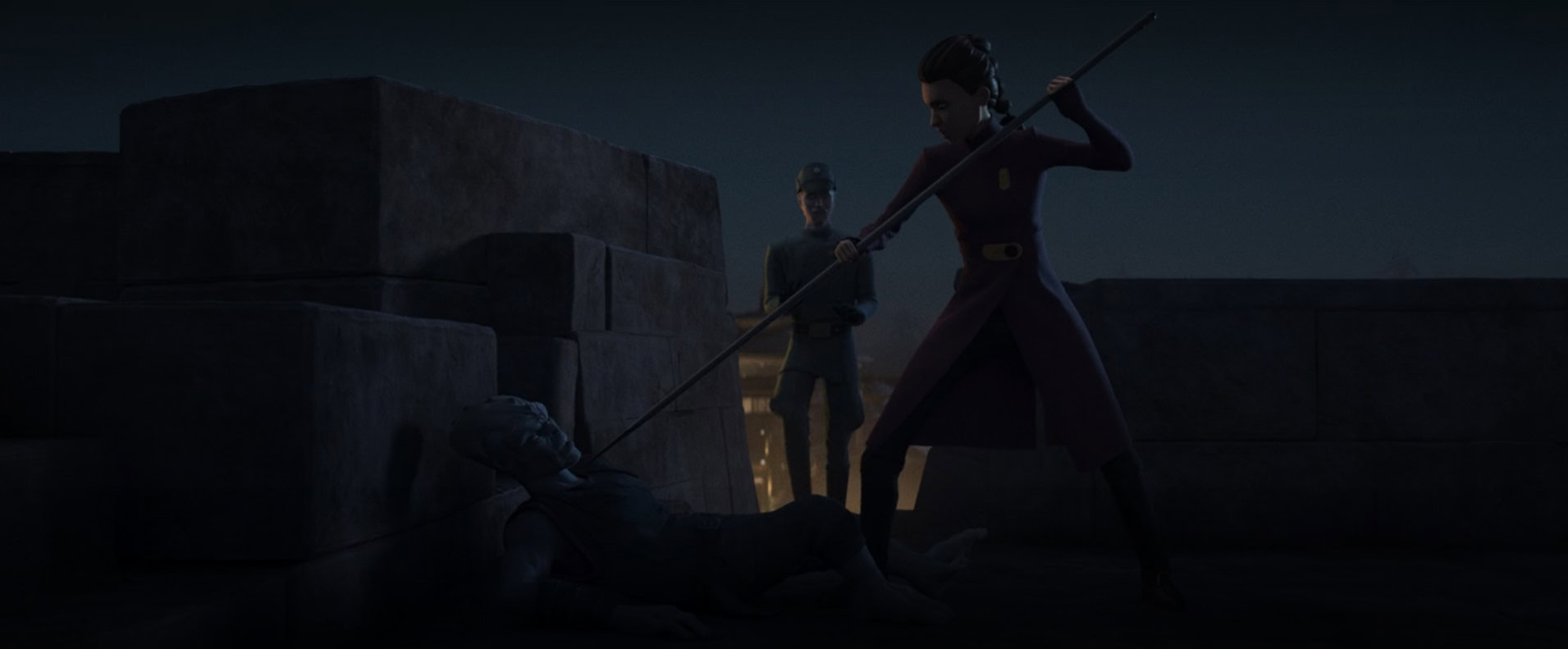 Morgan defeats Rukh in Tales of the Jedi