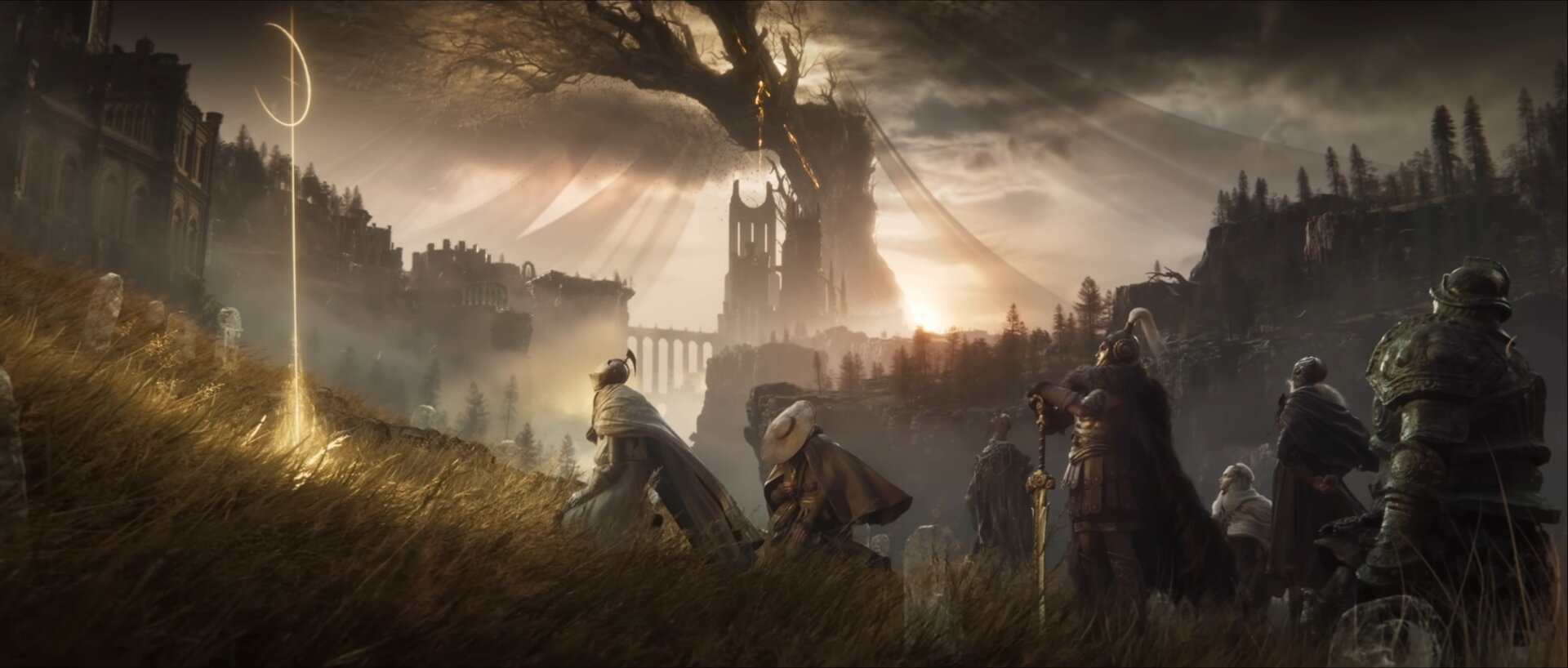 Tarnished Bonfire in the new Elden Ring Expansion Story Trailer