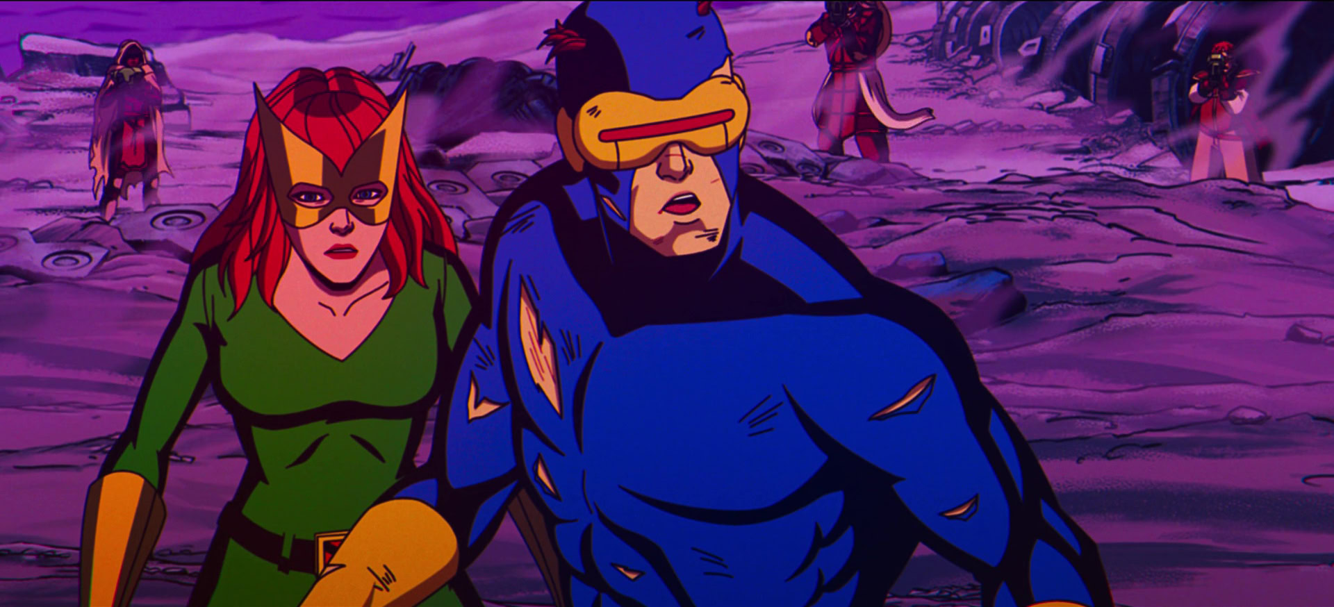 Cyclops and Jean, scene from X-Men 97
