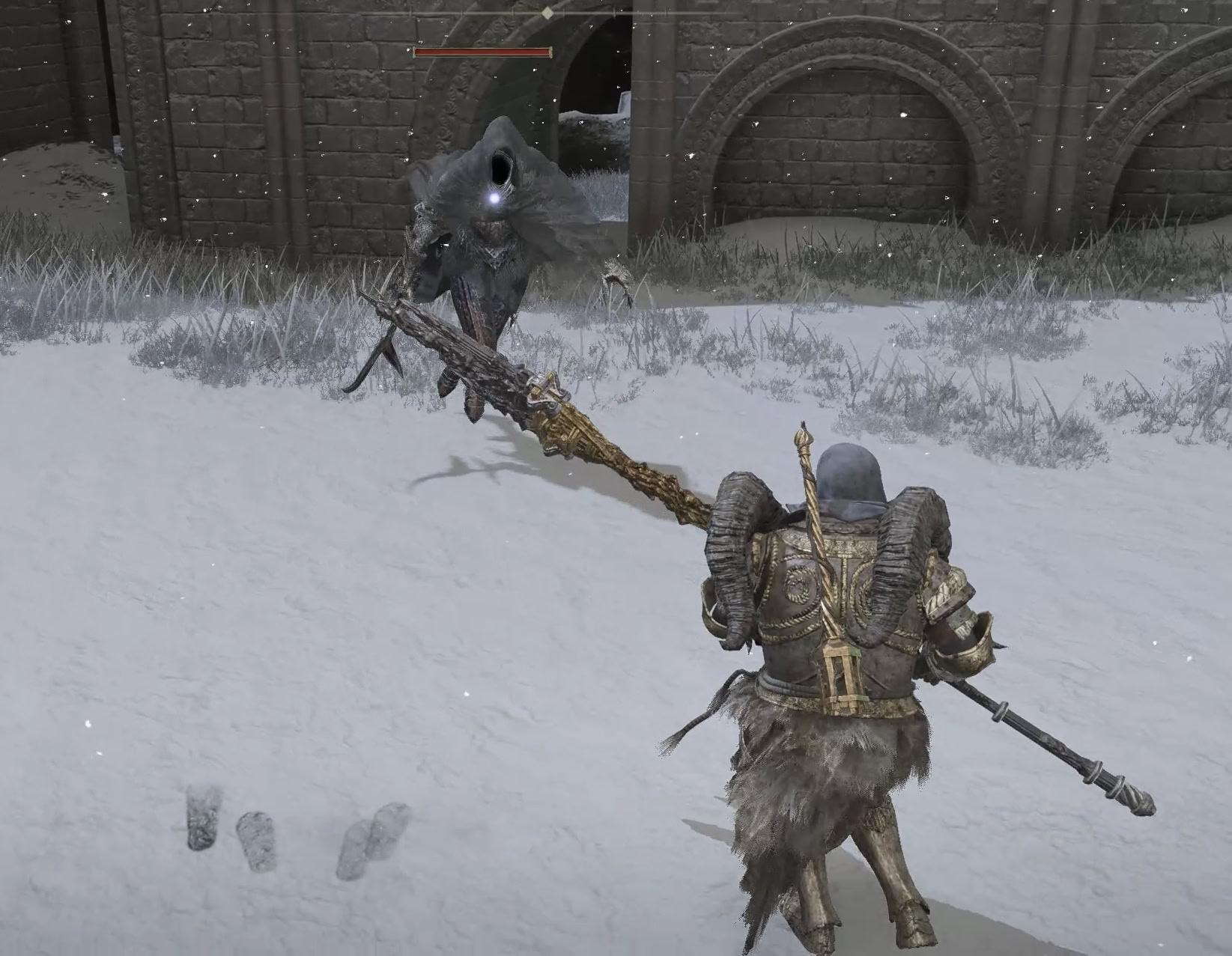 Fighting the first Black Knife Assassin at Ordina, Liturgical Town
