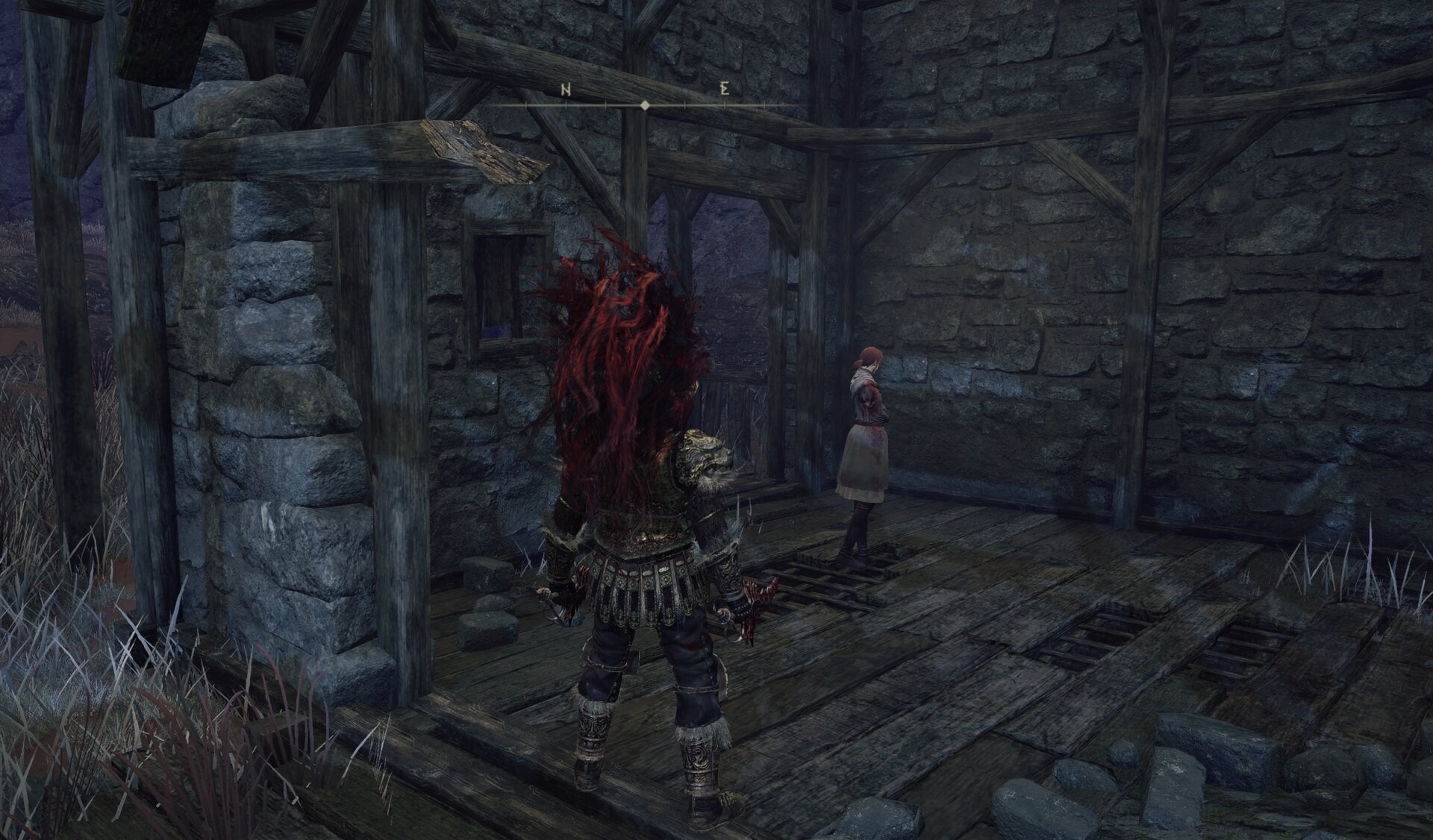 Millicent at Gowry's shack in Caelid