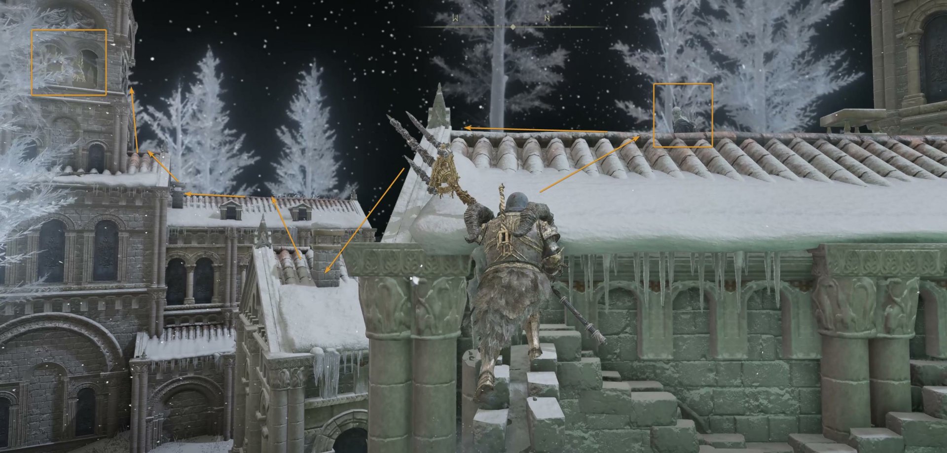 Pathway to the second candle for the Evergaol Puzzle at Ordina, Liturgical Town