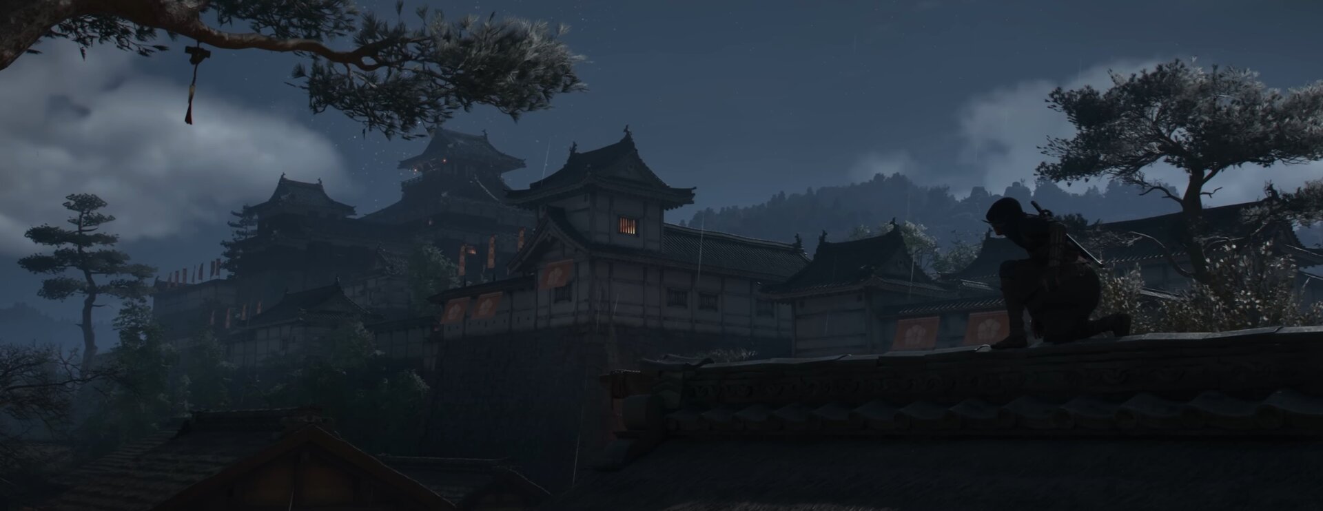 Naoe climbing a wall