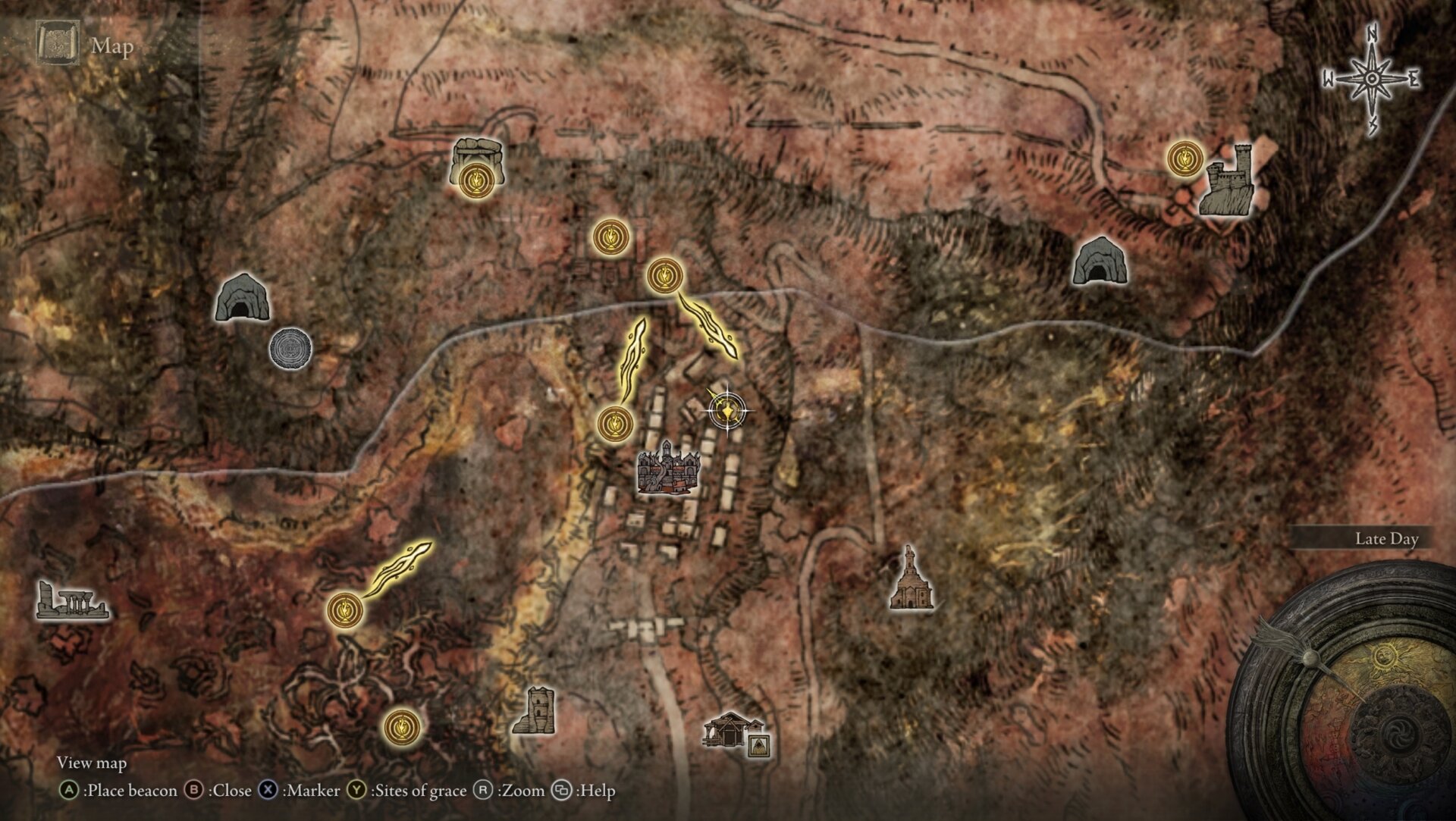 Eastern Torch and Cerulean Tear Scarab map