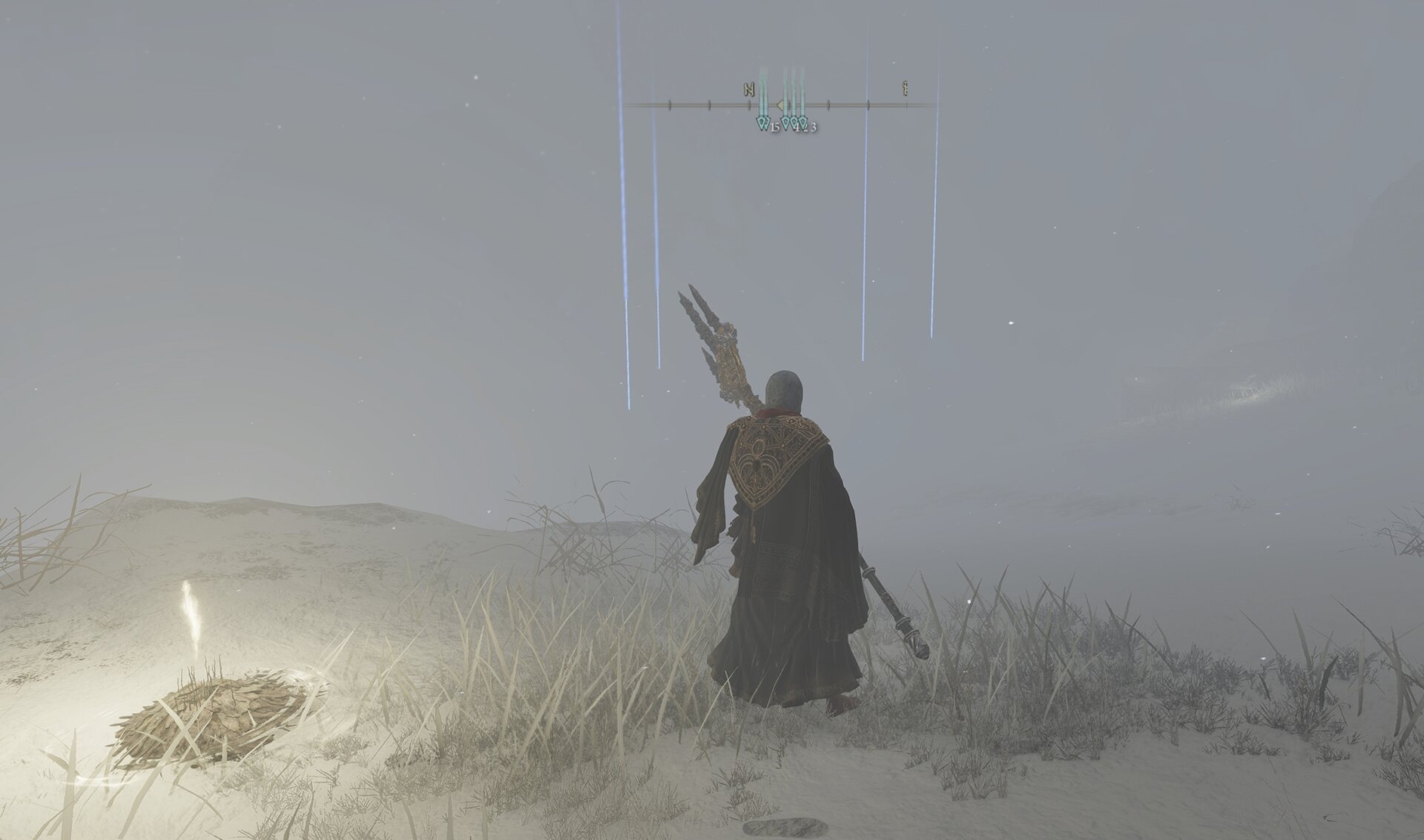 Concecrated Snowfield markers for oyu to follow