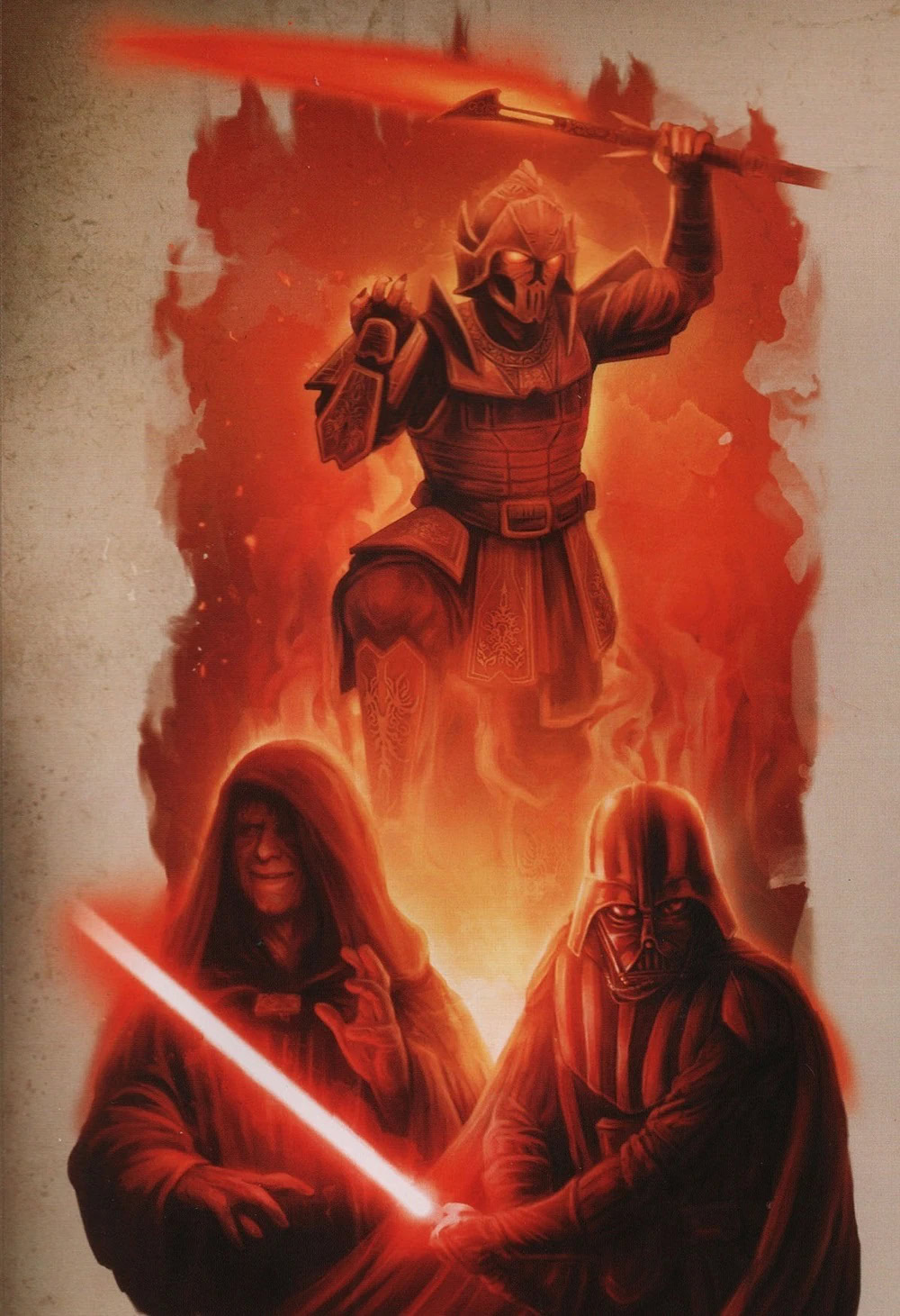 Darth Bane, Darth Sidious and Darth Vader