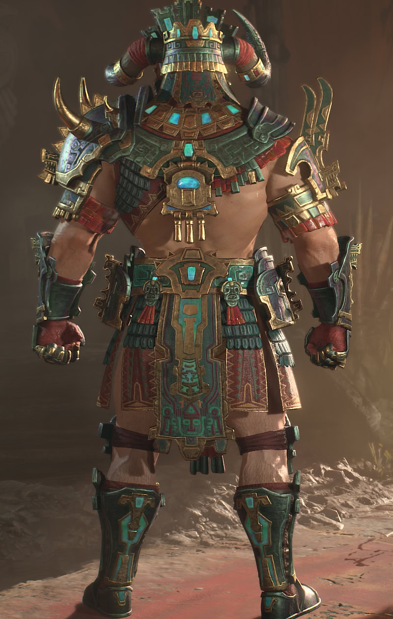 Diablo 4 - Barbarian Vessel of Hatred Gladiator Armor Set Back