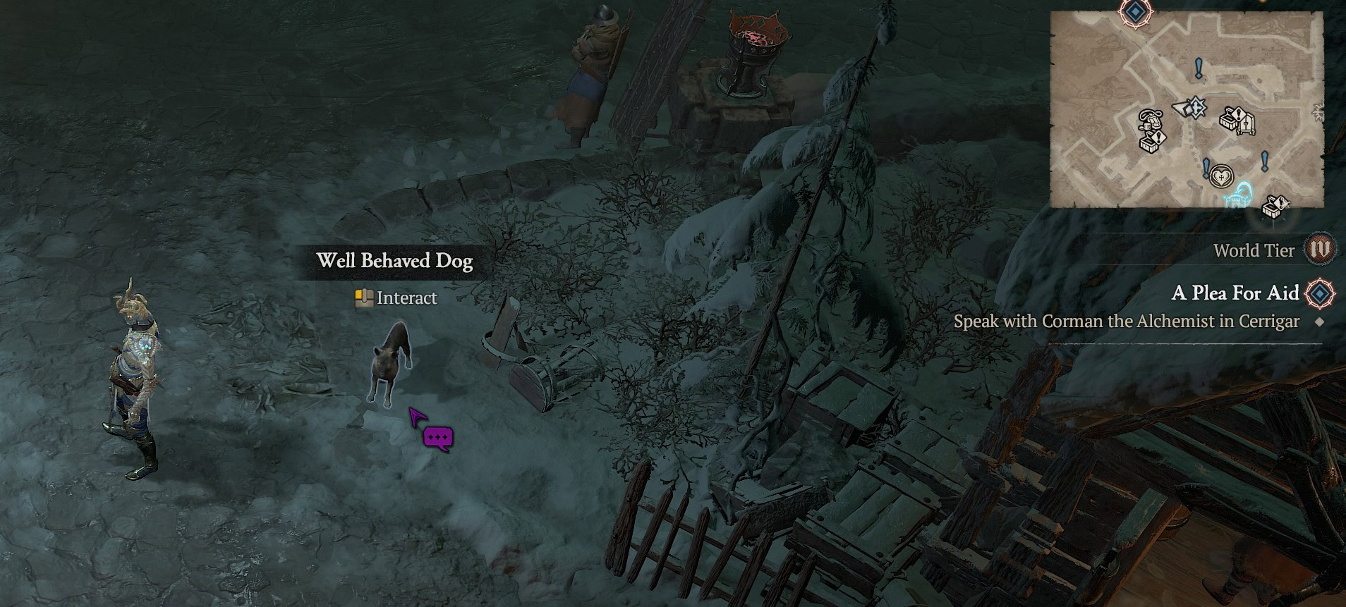 How to get a dog in Kyovashad in Diablo IV