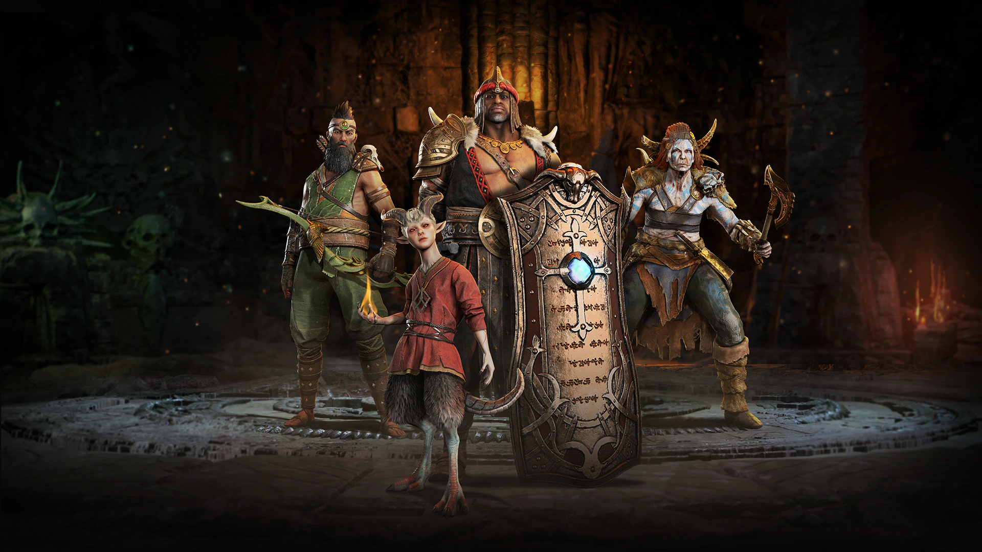 Mercenary system loading screen in Diablo IV, announcing the new feature coming with the expansion