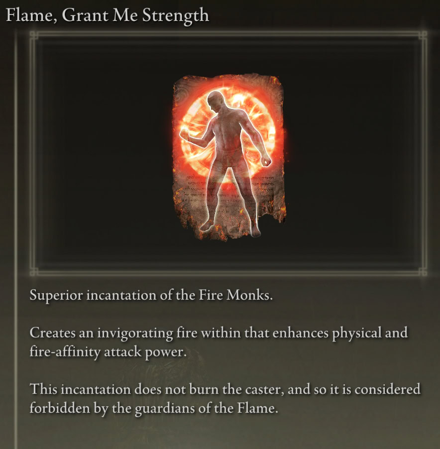 Recommended Incantations for Elden Ring Bleed Build: Flame, Grant me Strength