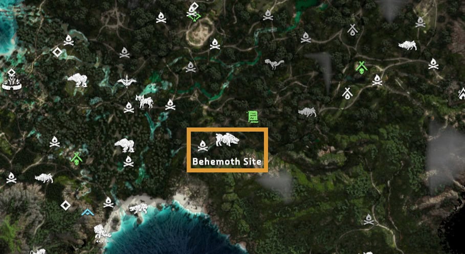 Behemoths in Horizon Forbidden West - Location 2
