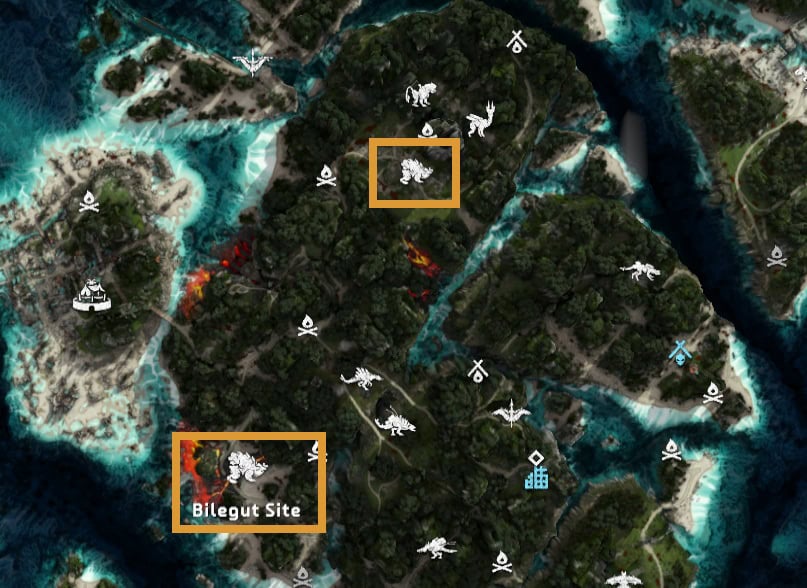 Bilegut Locations in Horizon Forbidden West