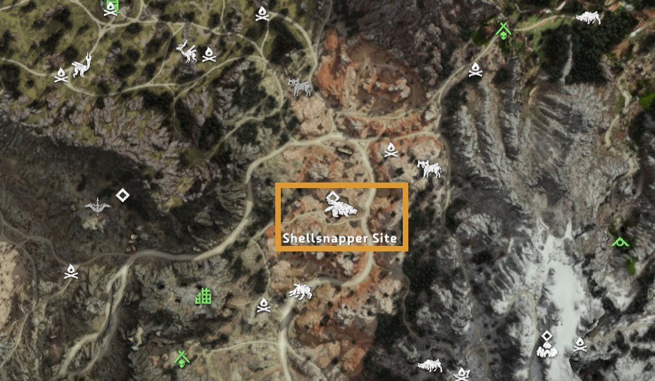 Shellsnappers in Horizon Forbidden West - Location