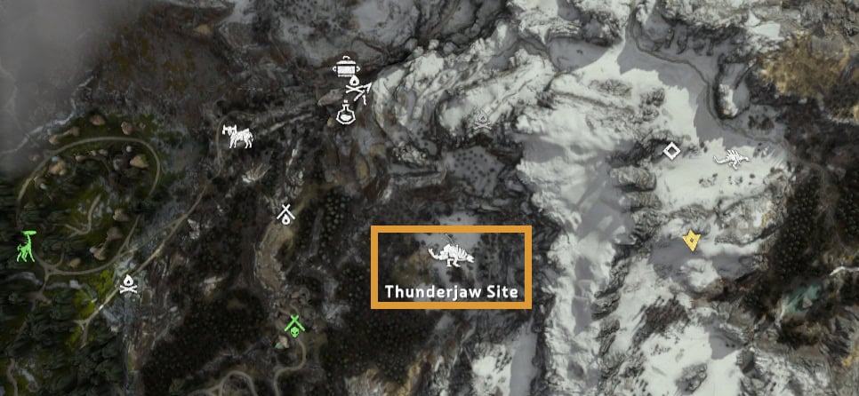 Thunderjaws in Horizon Forbidden West - Location 2