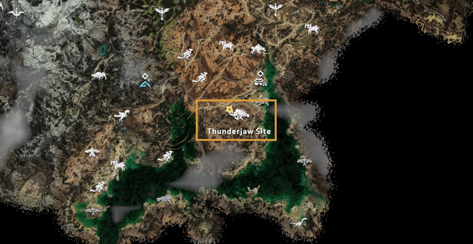 Thunderjaws in Horizon Forbidden West - Location 1