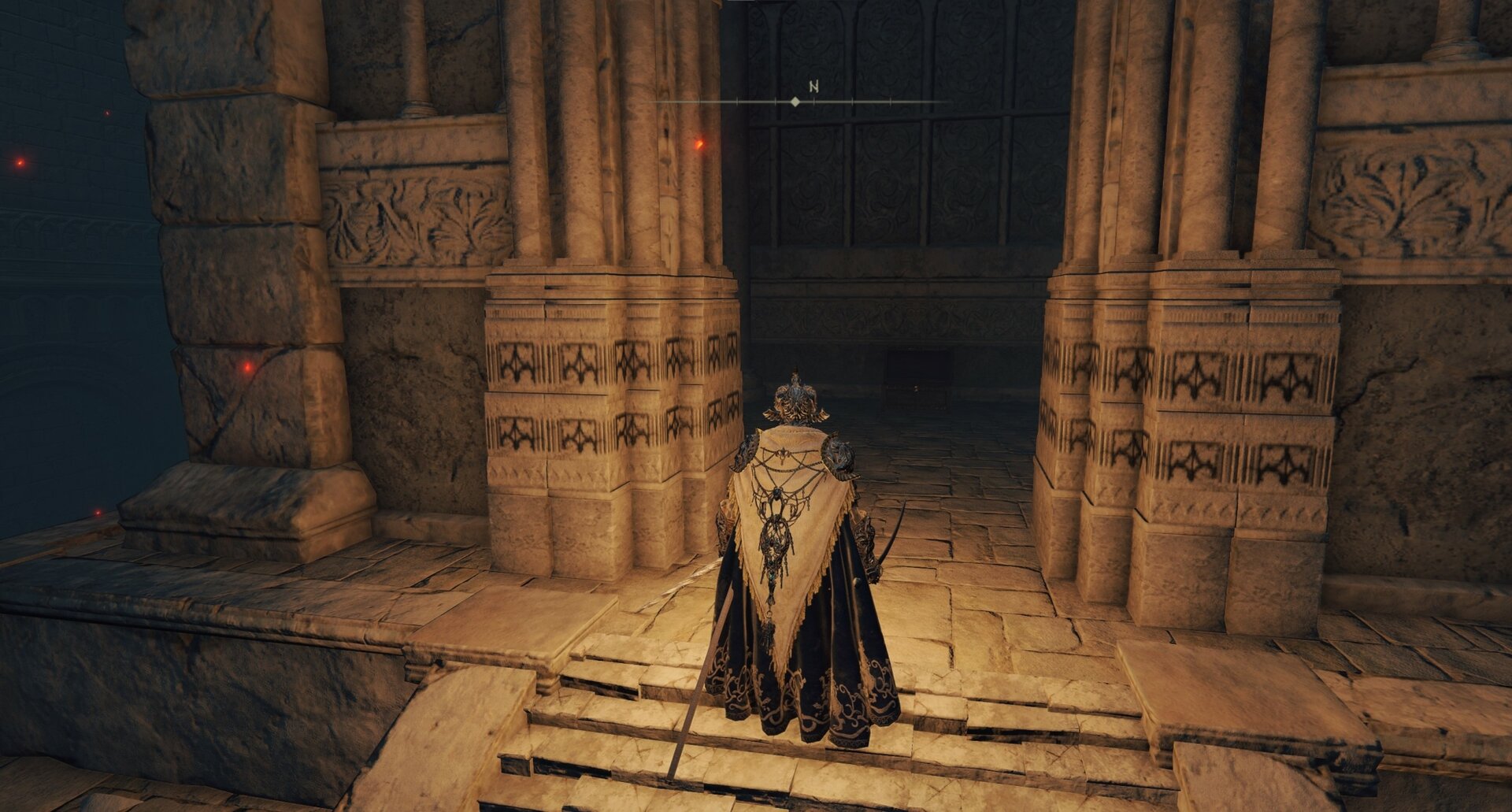 Lower Unsealed Doorway with Nox Duo and Lusat's Glintstone Staff