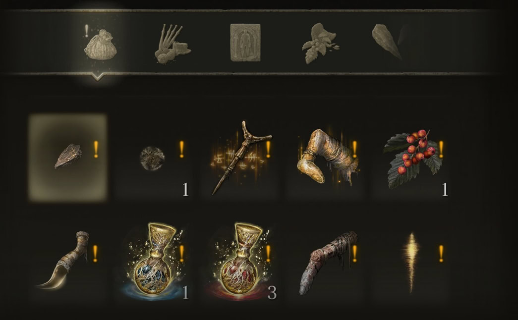 New Inventory UI elements available in Elden Ring 1.12