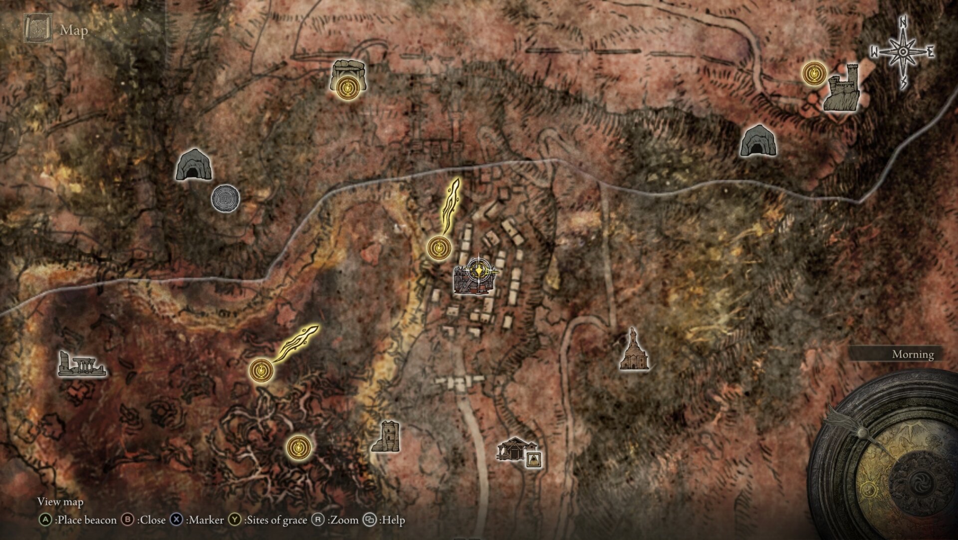 Central Seal and Sorcery: Night Comet map location