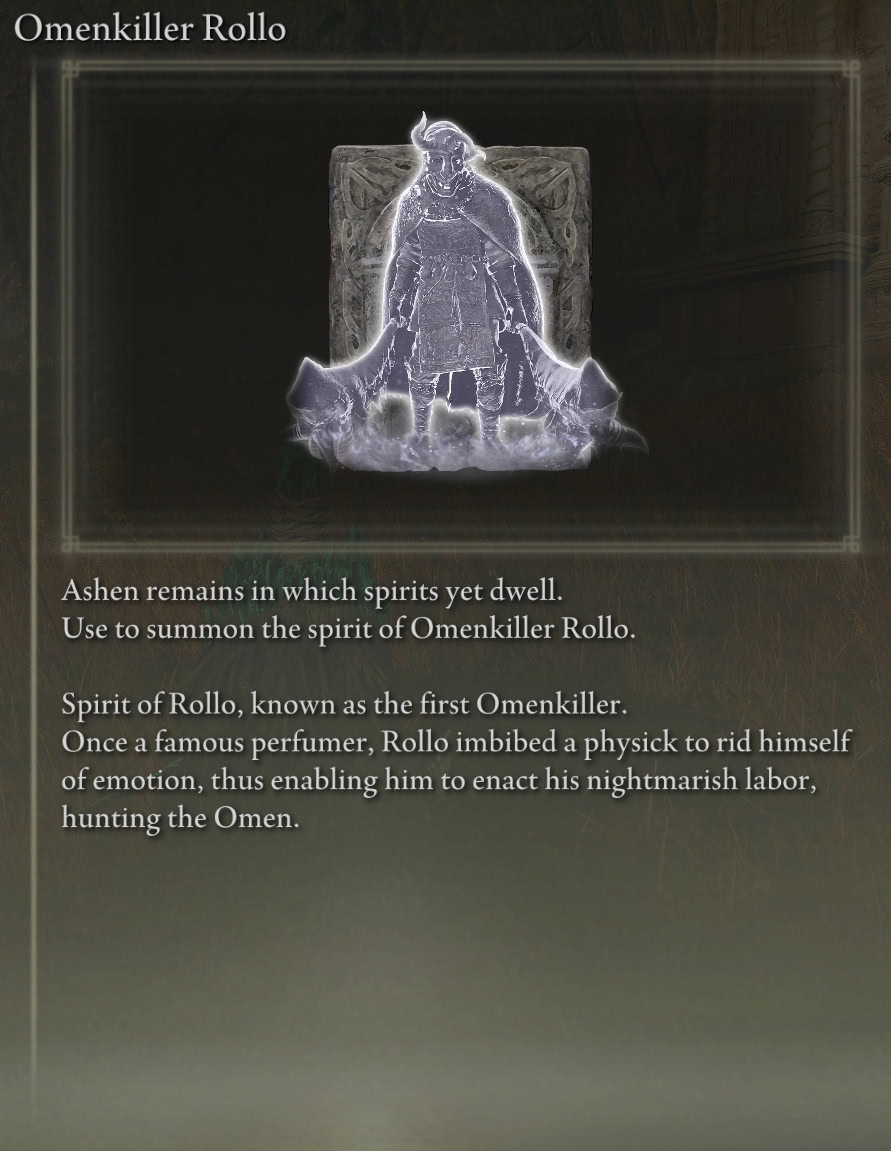 Omenkiller Rollo Ashes