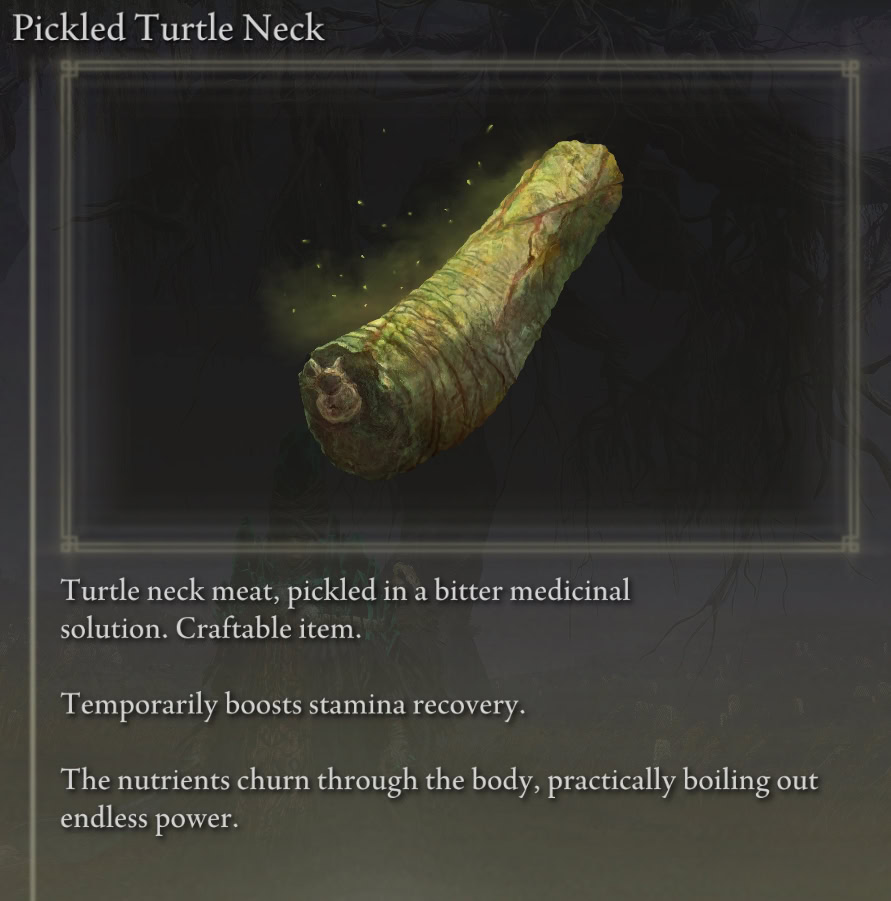Pickled Turtle Neck item in Elden Ring